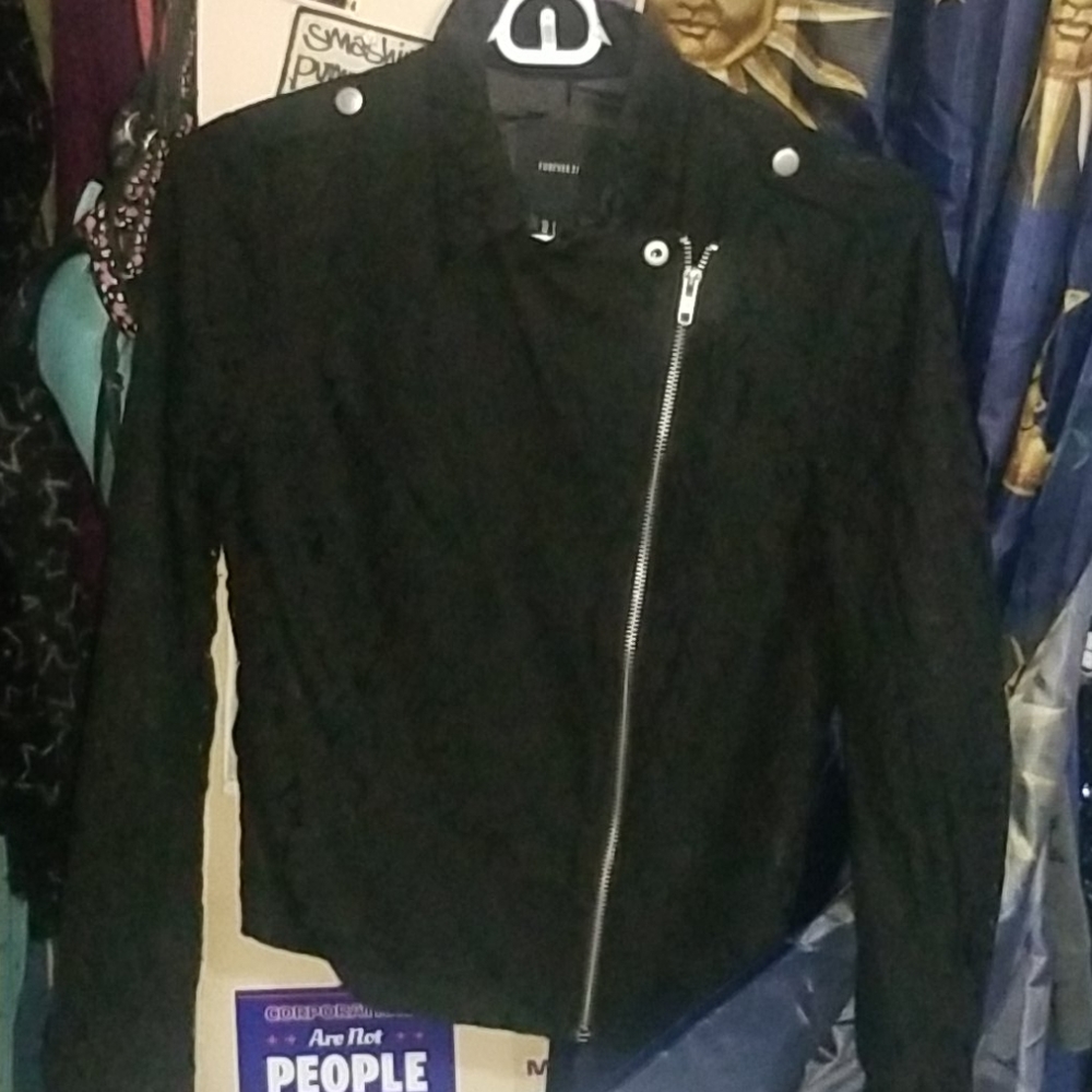 Forever 21 black lace jacket size S